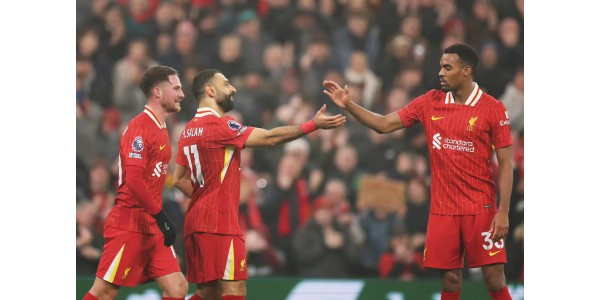 Sloten valmentama Liverpool etenee vähitellen kohti Valioliigan mestaruutta